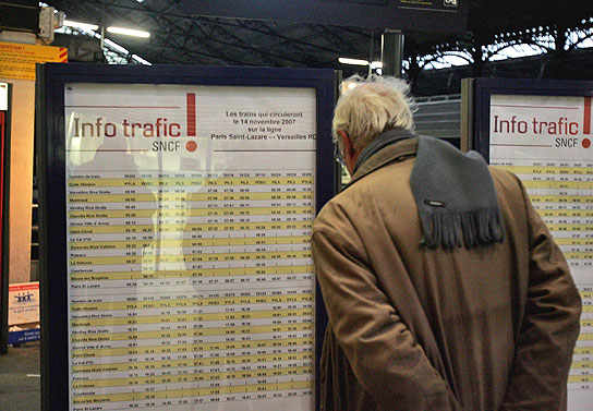 Huelga de transporte en Francia Huelga de transporte en Francia