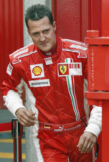Schumacher, desplegable, pruebas Montmeló Schumacher, desplegable, pruebas Montmeló