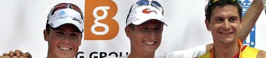 Podio de la Copa del Mundo de Triatlón de Madrid