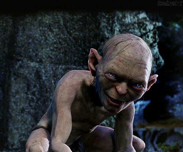 El 'Gollum', personaje de la trilogía de 'El Señor de los Anillos'. El 'Gollum', personaje de la trilogía de 'El Señor de los Anillos'.