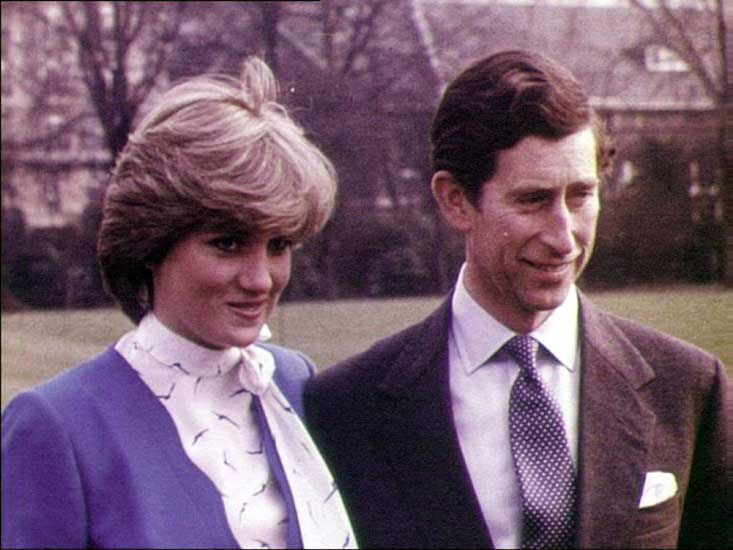 La princesa Diana junto al príncipe Carlos La princesa Diana junto al príncipe Carlos