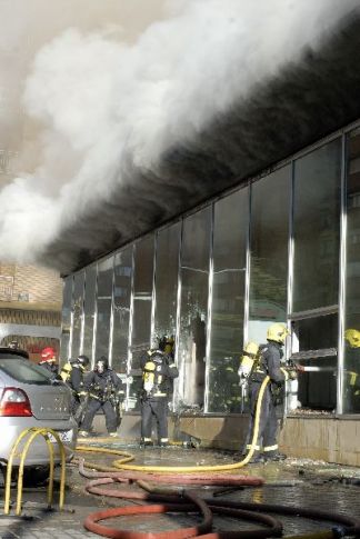 Incendio en Huesca Incendio en Huesca