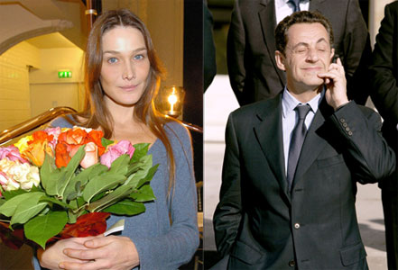 Carla Bruni y Nicolás Sarkozy Carla Bruni y Nicolás Sarkozy