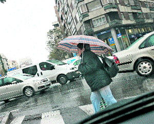 Madrid se atasca con la lluvia Madrid se atasca con la lluvia