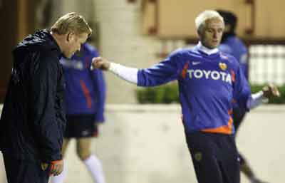 Koeman y Cañizares entrenamiento Koeman y Cañizares entrenamiento