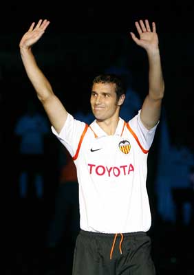 Iván Helguera con el Valencia Iván Helguera con el Valencia