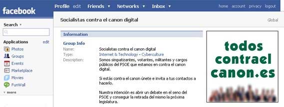 Socialistas contra el canon. Socialistas contra el canon.