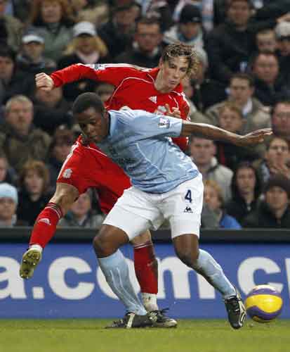 Fernando Torres del Liverpool ante el Manchester City Fernando Torres del Liverpool ante el Manchester City