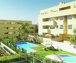 Viviendas con jardín y piscina Viviendas con jardín y piscina