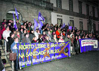 Pidiendo el derecho al aborto Pidiendo el derecho al aborto