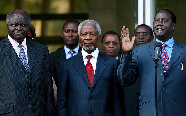 kibaki, opositor y Annan kibaki, opositor y Annan