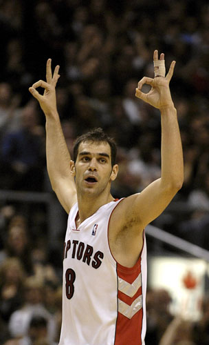 José Manuel Calderón con Toronto José Manuel Calderón con Toronto