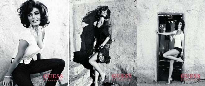 Tres imagenes de la modelo Line Gost, fotografiada por Bryan Adams, en la campaña de primavera de Guess. Tres imagenes de la modelo Line Gost, fotografiada por Bryan Adams, en la campaña de primavera de Guess.