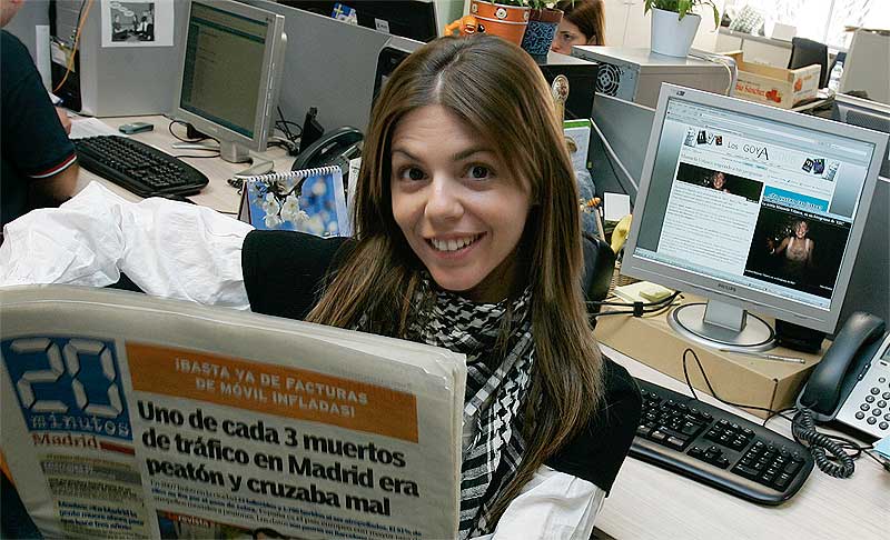 La actriz Manuela Velasco, en la redacción de '20 minutos'. La actriz Manuela Velasco, en la redacción de '20 minutos'.