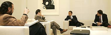 Entrevista con Zapatero Entrevista con Zapatero