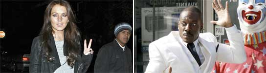 Lindsay Lohan y Eddie Murphy Lindsay Lohan y Eddie Murphy
