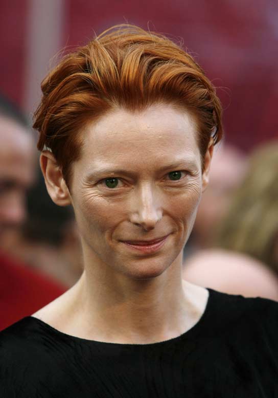 La actriz británicaTilda Swinton, a su llegada a los Oscar. La actriz británicaTilda Swinton, a su llegada a los Oscar.
