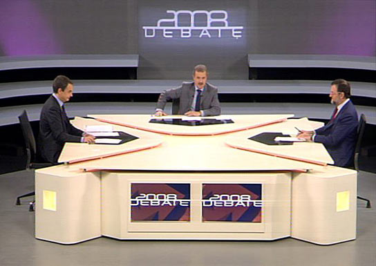 Primer debate electoral Zapatero-Rajoy Primer debate electoral Zapatero-Rajoy