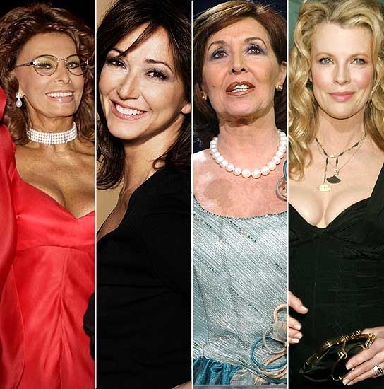 Sofía Loren, Ana Rosa Quintana, Concha Velasco y Kim Basinger Sofía Loren, Ana Rosa Quintana, Concha Velasco y Kim Basinger