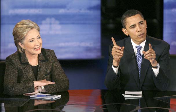 Intenso debate entre Obama y Clinton Intenso debate entre Obama y Clinton
