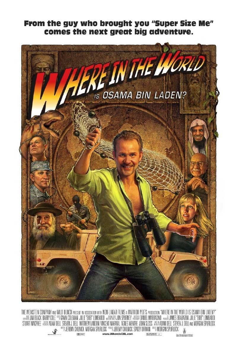 Cartel de 'Where in the world is Osama Bin Laden?'. Cartel de 'Where in the world is Osama Bin Laden?'.