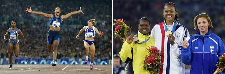 Thanou y Marion Jones Thanou y Marion Jones