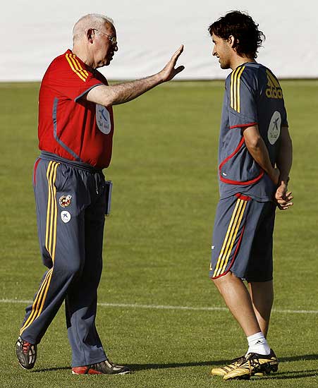 Luis Aragonés y Raúl. Luis Aragonés y Raúl.