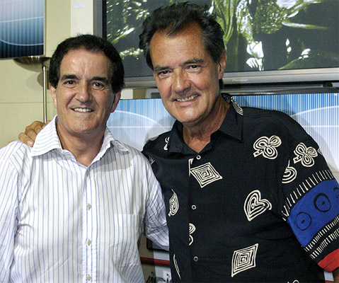 Los componentes del Dúo Dinámico, Manolo y Ramón. Los componentes del Dúo Dinámico, Manolo y Ramón.