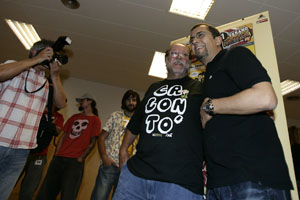 Andreu Buenafuente junto a Oscar Nebreda en el Salón del Cómic de 2006 Andreu Buenafuente junto a Oscar Nebreda en el Salón del Cómic de 2006