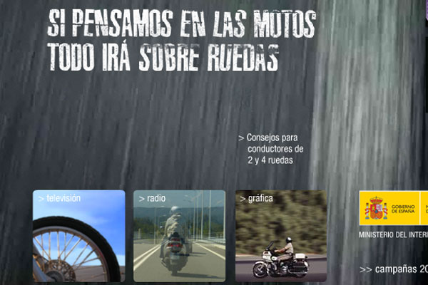 Campaña contra los accidentes de moto. Campaña contra los accidentes de moto.