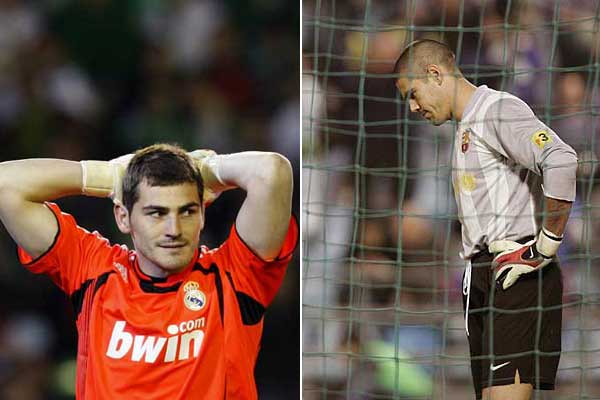 Iker Casillas y Víctor Valdés Iker Casillas y Víctor Valdés