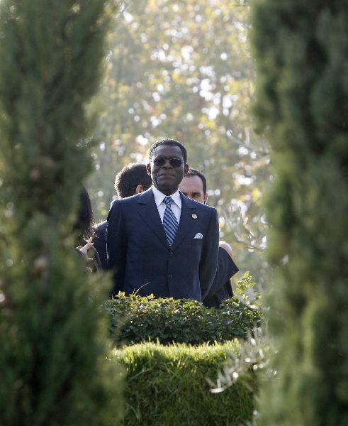 El presidente Obiang de Guinea. El presidente Obiang de Guinea.