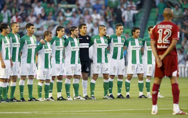 Minuto de silencio del Betis Minuto de silencio del Betis
