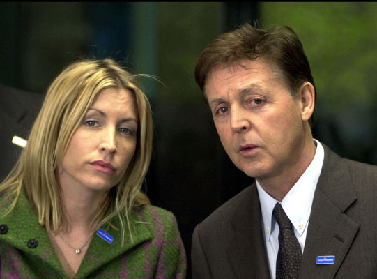 McCartney y Heather Mills McCartney y Heather Mills