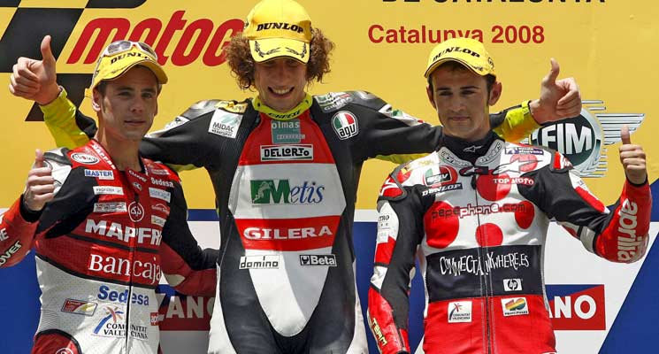 Podio del GP de Cataluña Podio del GP de Cataluña