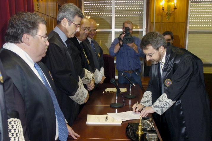 El juez del Olmo toma posesión en Murcia. El juez del Olmo toma posesión en Murcia.