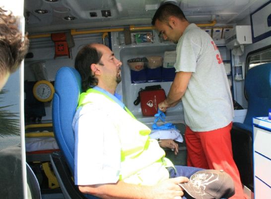 Huelguista herido en Alicante Huelguista herido en Alicante