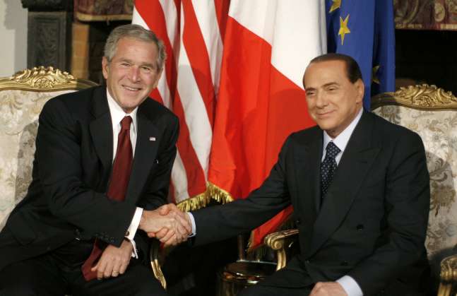 Bush visita Roma Bush visita Roma