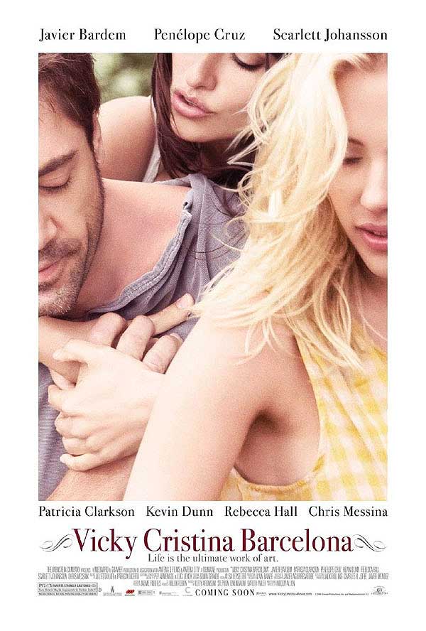 Cartel de 'Vicky Cristina Barcelona', de Woody Allen. Cartel de 'Vicky Cristina Barcelona', de Woody Allen.