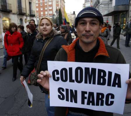Manifestación contra las FARC Manifestación contra las FARC