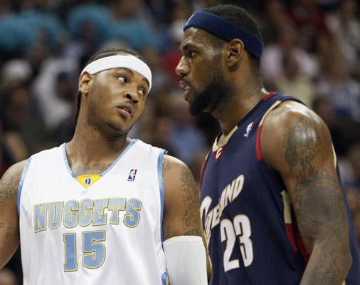 Carmelo Anthony y LeBron James Carmelo Anthony y LeBron James
