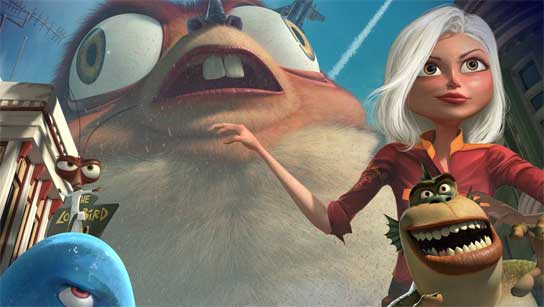 Imagen de la página web 'Monsters vs. Aliens'. Imagen de la página web 'Monsters vs. Aliens'.
