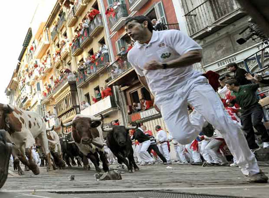 Cuarto encierro de San Fermín 2008 Cuarto encierro de San Fermín 2008