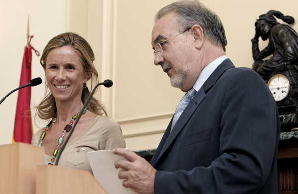 Pedro Solbes y Cristina Garmendia Pedro Solbes y Cristina Garmendia