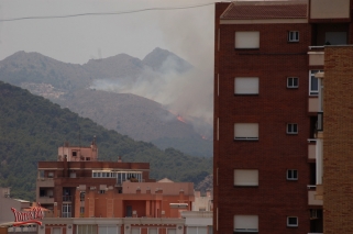 Incendio en Cabezo Roldán Incendio en Cabezo Roldán