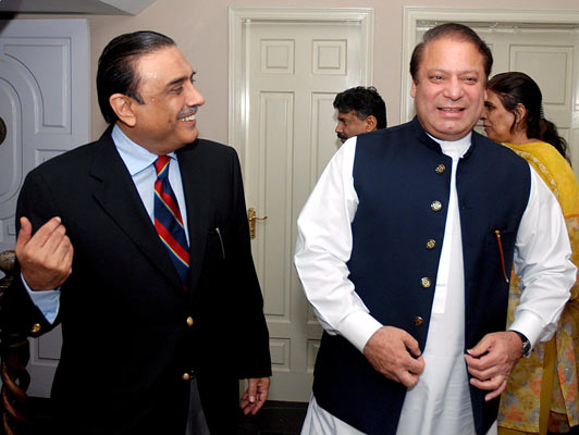 Reunión entre Nawaz Sharif y Asif Zardari Reunión entre Nawaz Sharif y Asif Zardari