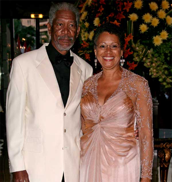 Morgan Freeman y su esposa, en una imagen de archivo. Morgan Freeman y su esposa, en una imagen de archivo.