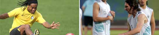 Ronaldinho y Messi Ronaldinho y Messi