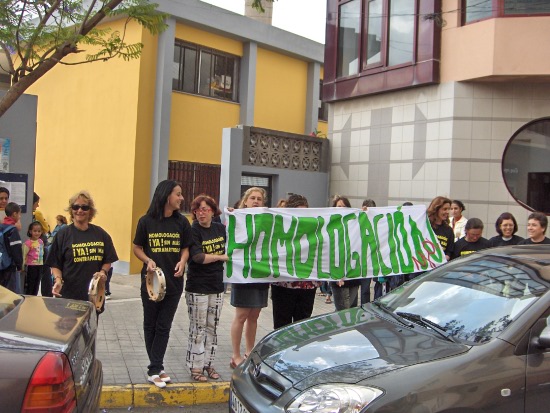 Profesores canarios en huelga. Profesores canarios en huelga.