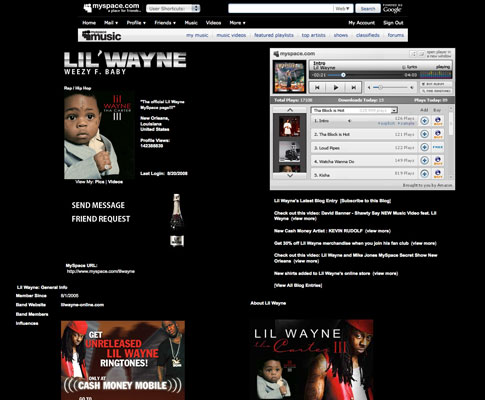 MySpace Music MySpace Music
